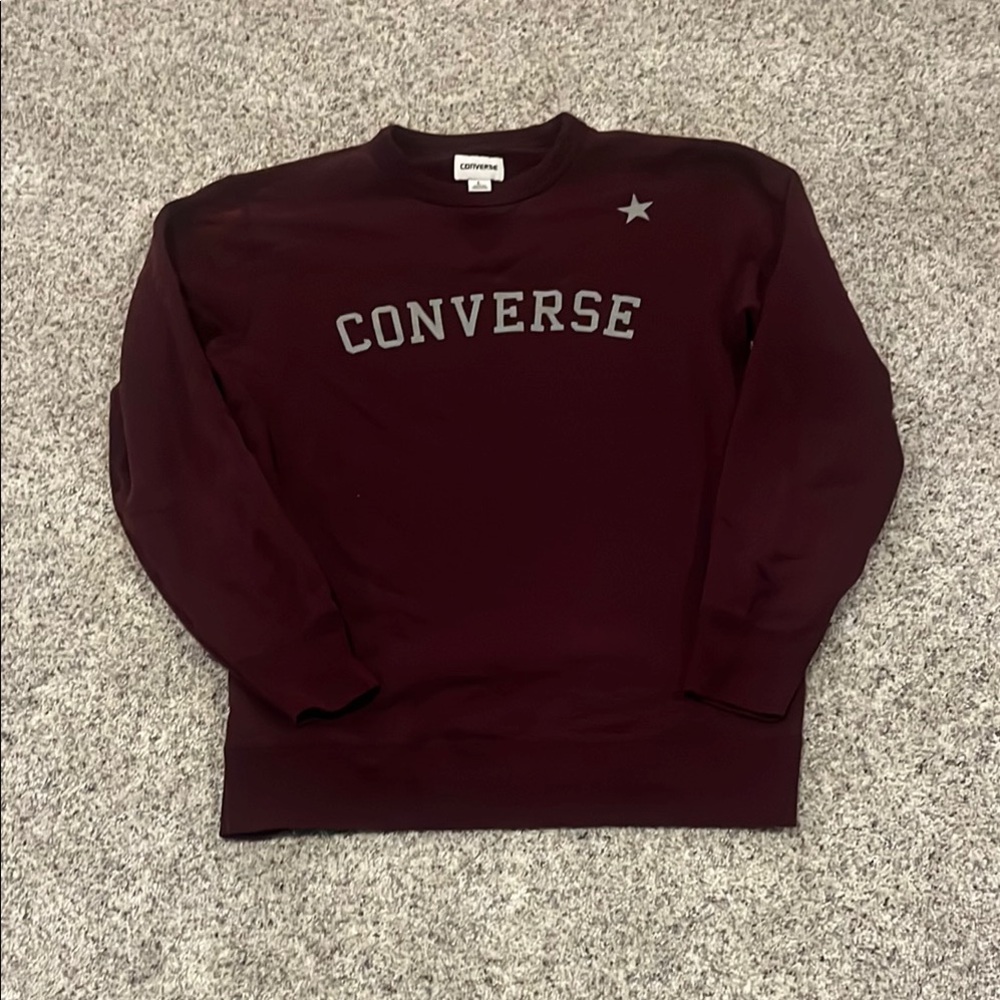 Converse Maroon Sweatshirt Size Large